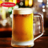 土耳其进口帕莎无铅钢化玻璃啤酒杯带把扎啤杯超大啤酒杯果汁杯