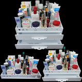 DIY大容量防水化妆品收纳盒护肤品收纳盒创意欧式桌面收纳盒包邮