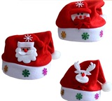 圣诞节 圣诞帽 成人 儿童圣诞老人帽子 高档加密毛绒 圣诞装饰品