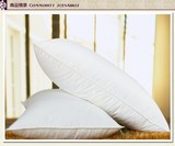 依尚富安娜全棉羽绒枕芯95%白鹅绒颈椎保健枕头一对特价单人孕妇