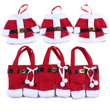 圣诞衣服裤子刀叉袋 圣诞节装饰品创意家居用品圣诞树吊件 餐具套