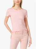 2016新款春季美国代购专柜正品 Michael Kors粉色T恤上衣夏装女装