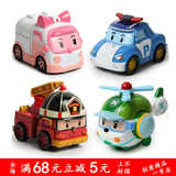 韩国Q版玩具 变形警车珀利poli  变形机器人 合金车回力车模型车