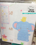 现货●日本代购西松屋婴儿新生儿3层纱布宝宝浴巾63*115cm日本制