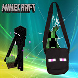 我的世界Minecraft游戏周边 末影人小黑 单肩包 背包 书包 现货