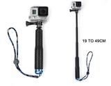 GoPro配件自拍杆 小蚁运动相机 hero4/3 手持19寸自拍杆棒 sj7000