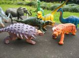 出口外贸塑胶仿真恐龙玩具模型套装益智儿童玩具男孩宝宝生日礼物