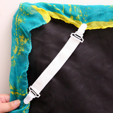 创意防滑床单固定器 实用松紧带式固定床单扣床单夹固定带 4个装