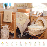 外贸原单宝宝床上用品6件套纯棉婴儿床品套件婴儿房间床上用品
