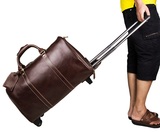 旅行包 男 手提拉杆包 真皮女行李包 大容量商务出差登机包头层皮