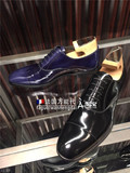 巴黎代购prada 普拉达男鞋2015冬季新款男士皮鞋正装皮鞋黑色棕色