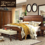林间木语家具 美式新古典实木双人床卧室简美大床 时尚欧式婚床XM