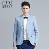 GLM2016春季新款西装青年商务时尚休闲修身纯色男款西装西服外套