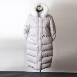2014冬装新款韩版女装长款过膝加厚大码棉衣大毛领羽绒棉服外套潮