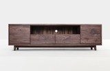 新品包邮黑胡桃白橡木实木中式新组合柜电视现代简约客厅柜可定做