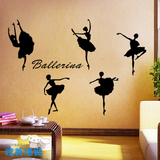 芭蕾舞贴纸墙贴画教室墙贴纸芭蕾女孩海报儿童墙上不透明墙贴背景