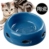 波斯猫加菲猫无死角陶瓷猫碗小狗碗盆多用途宠物日常生活用品防滑