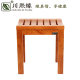实木凳子 高凳 矮凳 家用木质淋浴川凳熙缘正品 桃木色足浴凳