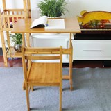 儿童学习桌椅套装可升降实木书桌小学生写字桌写字台楠竹简约组合