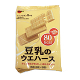 【天猫超市】 日本进口 布尔本豆乳威化饼干107g16枚入零食美食
