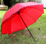阿波罗荷叶边大红色晴雨伞遇水现花开花伞三折伞婚庆大红伞可印字