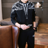 春季韩版学生开衫卫衣长裤一套装青少年春天休闲运动衣服男装外套