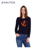 NAUTICA诺帝卡女装2015秋季新款都市时尚休闲女士长袖T恤53KC07
