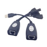 USB四口HUB延长线 USB信号放大器 键盘鼠标网线RJ45延长器