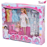 新款白衣护士芭比娃娃公主玩具套装大礼盒儿童益智玩具