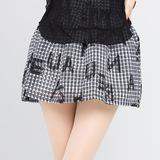 茉希品牌专柜正品2016夏季女装新品韩版格子高腰半身短裙X029短裙