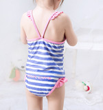 儿童宝宝小童婴儿幼儿游泳衣女孩裙式双层韩国韩版分体游泳衣包邮