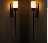 美式长壁灯复古云石壁灯创意酒店走廊壁灯室内客厅墙KTV壁灯