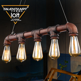 才艺美式loft个性创意工业风水管吊灯复古铁艺吊灯餐厅咖啡厅酒吧