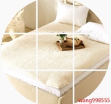 纯羊毛床垫加厚单双人保暖褥子绒垫被折叠 床褥1.5 1.8m米床护垫1