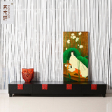 新中式电视柜组合实木客厅地柜茶几 现代简约组合家具S107