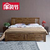 香樟木实木床1.5米1.8米双人床 1.2米小孩床单人床 可加高箱