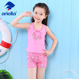 ariella/阿雷拉儿童分体平角女童泳衣中大童学游泳训练学生小女孩