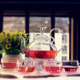 整套耐热玻璃花草茶具田园水果茶花果茶壶杯套装下午茶具新品特价