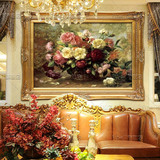 凤之舞油画欧式古典花卉HA179手绘油画餐厅装饰画欧式壁炉油画家