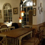 创意复古简约个性工业麻绳吊灯餐厅茶楼咖啡厅酒吧台装饰单吊灯具