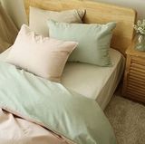 出口日本纯色纯棉四件套全棉床上用品4件套床单被套三件套包邮