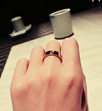 权志龙GD最爱钛钢镀18K玫瑰金螺丝钉男女情侣对戒婚戒食指戒指