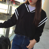 2015新款秋装女装韩版潮长袖卫衣薄外套搭配牛仔裤哈伦裤打底上衣