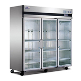 星星大三门冷藏展示柜SG1.6L3/L6 商用厨房设备 玻璃门立式冰箱