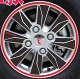 五菱宏光S专用轮毂贴 轮胎贴改装宏光S碳纤维轮毂贴纸防划痕车贴