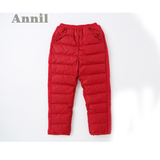 安奈儿女童装 15新款冬装全腰羽绒长裤AG546617  特价