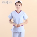 新款护士服女韩版洗手衣夏装刷手衣短袖口腔分体套装工作服NP-74