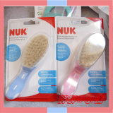 德国代购 NUK 新生婴儿梳子 天然羊毛按摩头刷发梳宝宝 柔软毛刷
