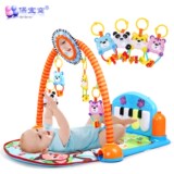 婴儿健身架带音乐早教多功能 健身器脚踏钢琴宝宝玩具3个月游戏垫