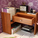 悠品家具 书架 创意多功能办公电脑桌面置物架旋转书柜 小书架